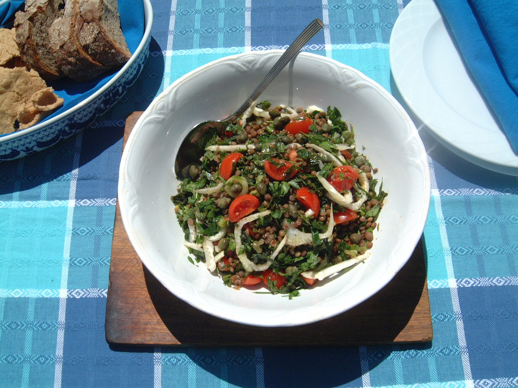 lentils salad lenafusion.gr